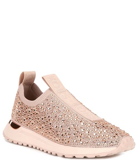 michael kors slip on sneakers suede|michael kors rhinestone sneakers.